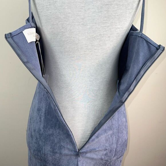 Bishop + Young Elizabeth Crosby Gabrielle Faux Suede Slip Dress (M) - Picture 10 of 11